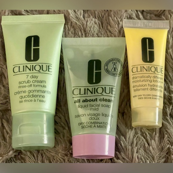NEW CLINIQUE DLX TRAVEL SKIN MAKEUP SET Dramatically Different & Moisture Surge - Picture 2 of 10
